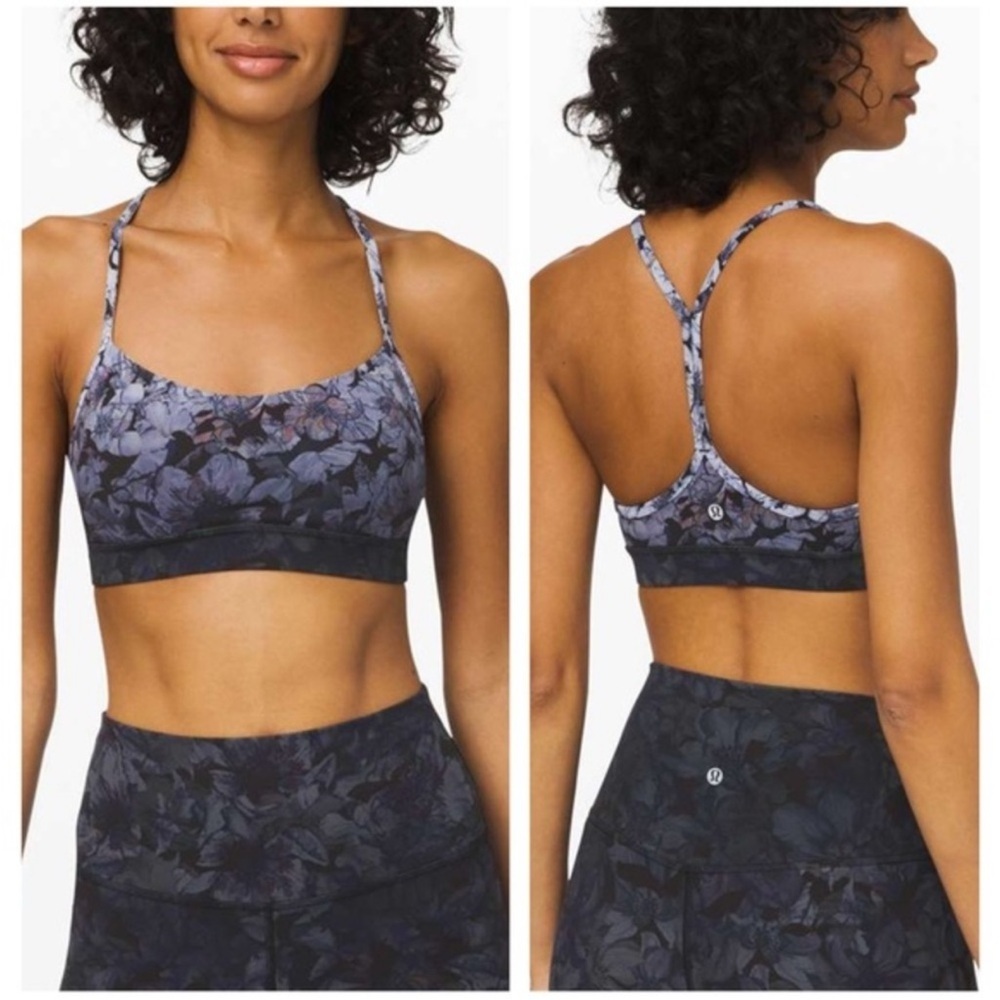 Lululemon Flow Y Nightfall Blossom Bra Size 6
